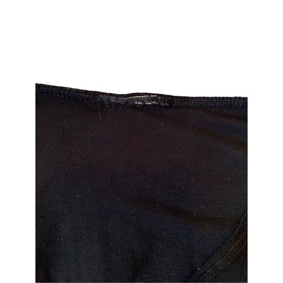 Y2K Style V Neck Sharkbite Hem T Shirt Split Sleeve Vintage Coquette Cottage - Picture 6 of 11